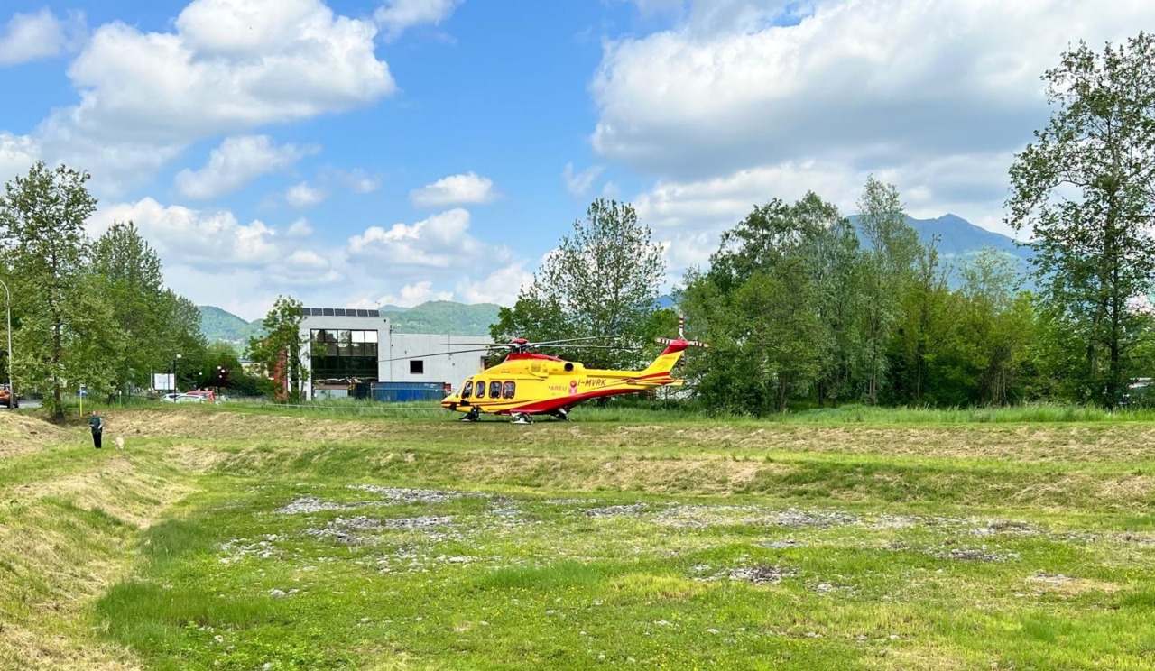 Intervento d’emergenza in palestra: elisoccorso in azione