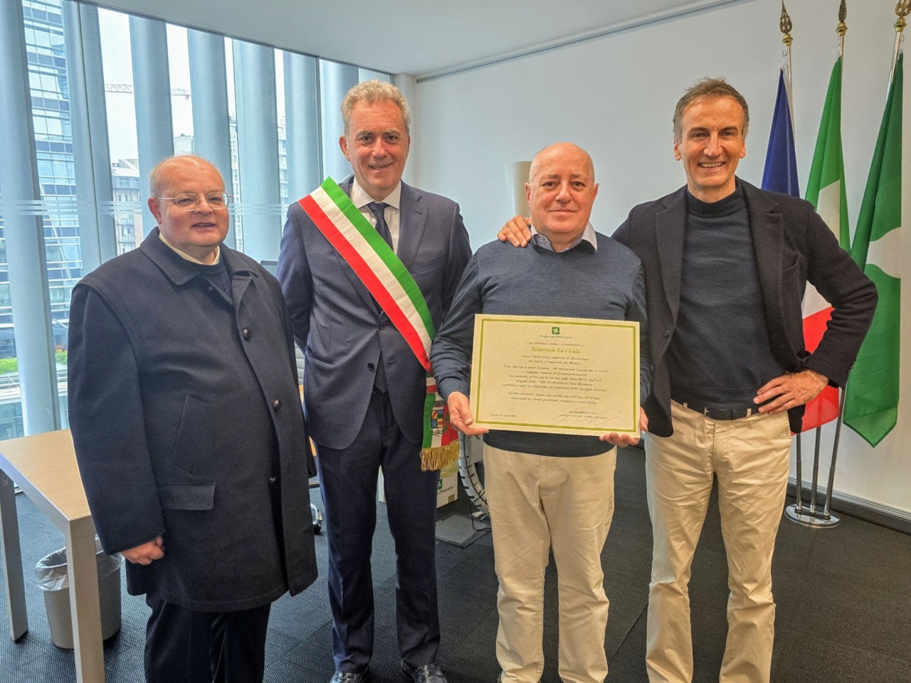 Sessant’anni di storia: Regione Lombardia premia La Cicala di Montorfano