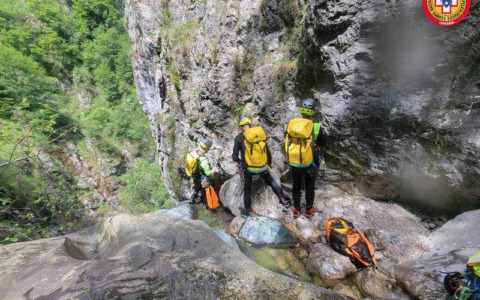 Corso per il Soccorso Alpino e Speleologico in Lombardia