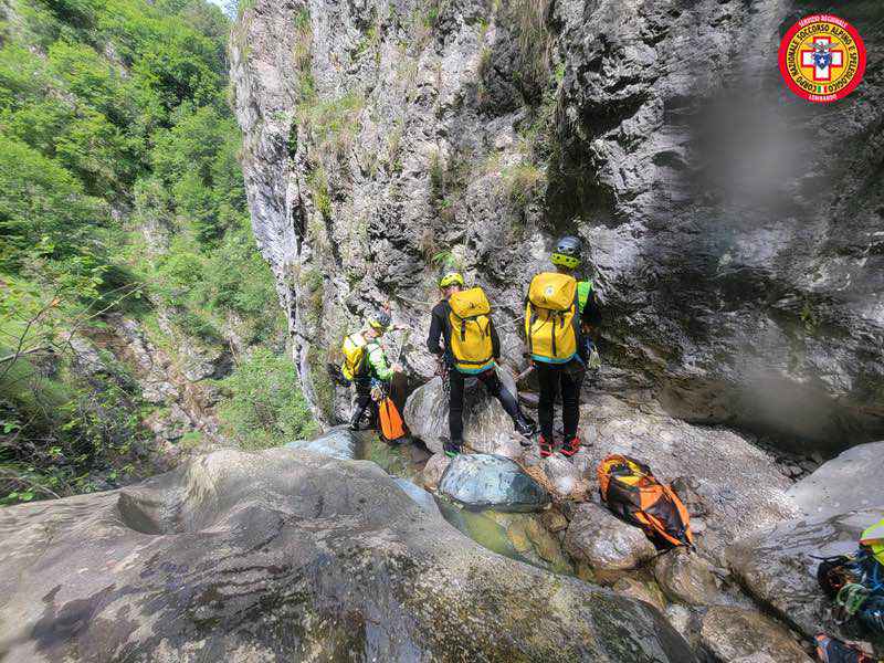 Corso per il Soccorso Alpino e Speleologico in Lombardia