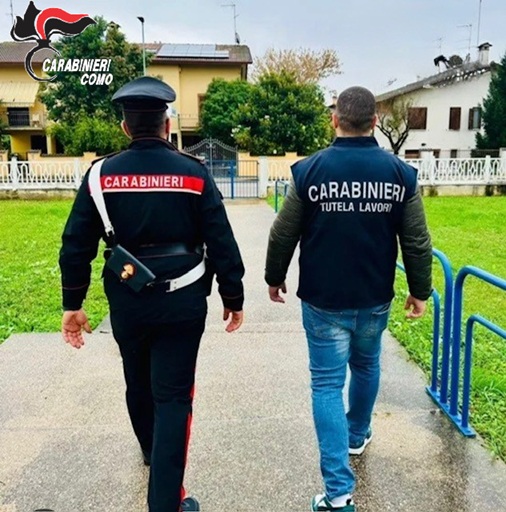 Sospesa un’attività nei cantieri edili: controlli dei Carabinieri
