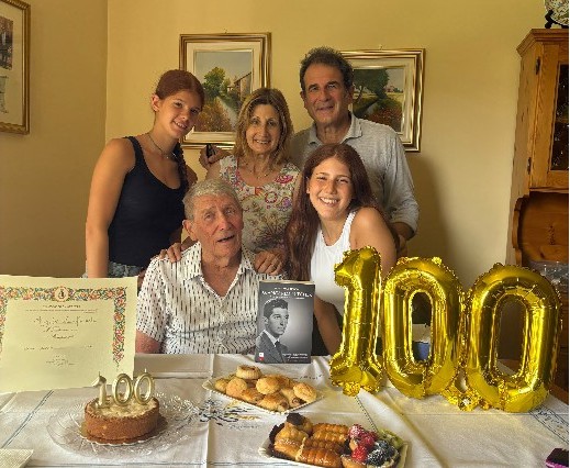 Angelo Lanfranchi celebra il suo centesimo compleanno