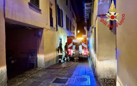 Incendio in bed and breakfast a Bellagio, intervenuti i Vigili del Fuoco