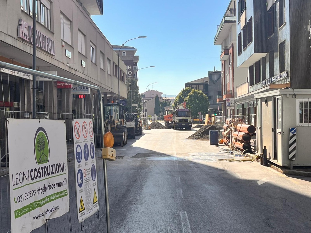Prolungata la chiusura del centro per lavori fognari